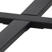 Amble Round Coffee Table with Black Marble Melamine Top & Black Legs – image 8