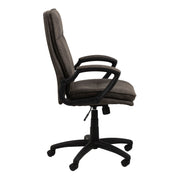 Brad Swivel Desk Chair with Armrest – Black – image 3