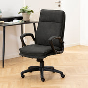Brad Swivel Desk Chair with Armrest – Black – image 5
