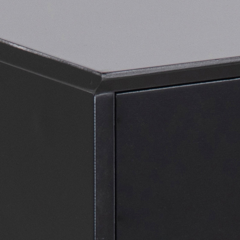 Mitra 1 Drawer Bedside Table – Black – image 7