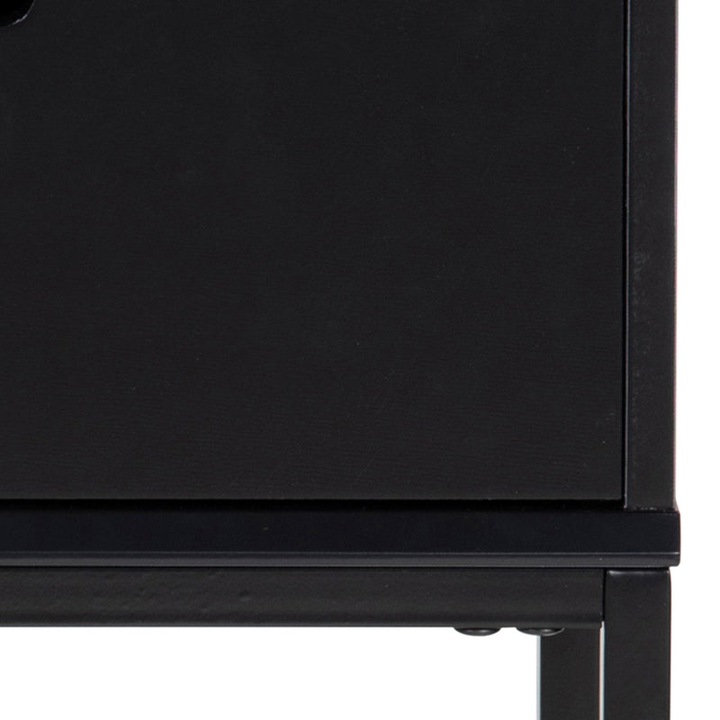 Mitra 1 Drawer Bedside Table – Black – image 8