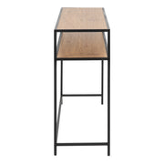 Seaford Metal Console Table – Oak – image 3