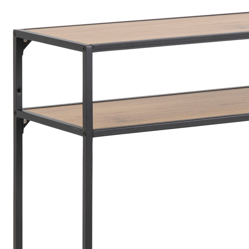 Seaford Metal Console Table – Oak – image 6
