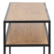 Seaford Metal Console Table – Oak – image 8