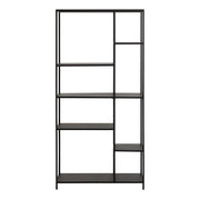 Newcastle Asymmetrical Bookcase with 6 Shelves in Matt Black – image 2