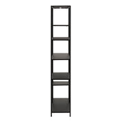 Newcastle Asymmetrical Bookcase with 6 Shelves in Matt Black – image 3