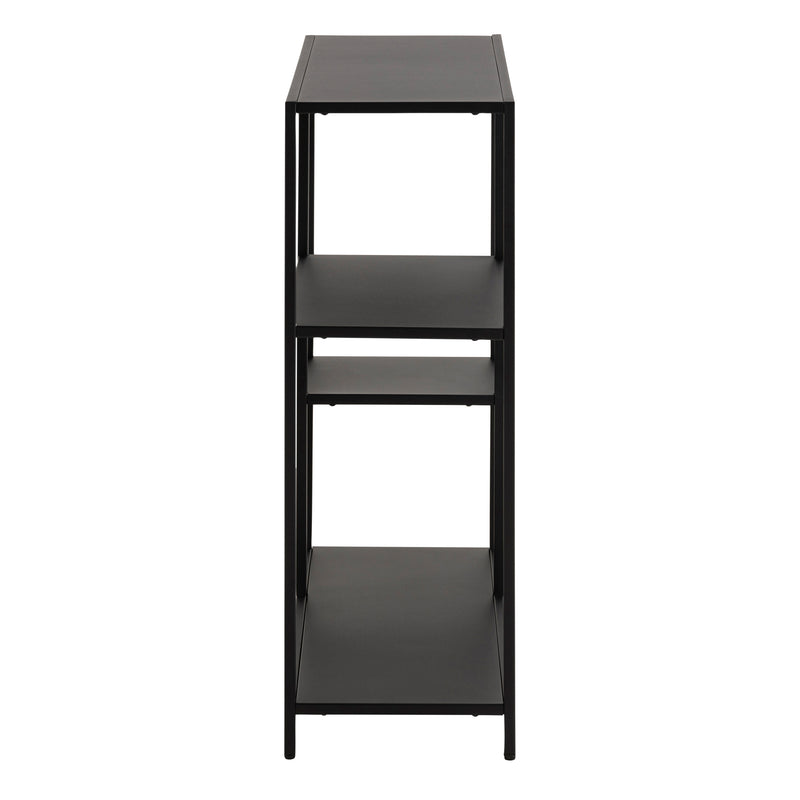 Newcastle Asymmetrical Bookcase with 3 Shelves in Matt Black – image 3