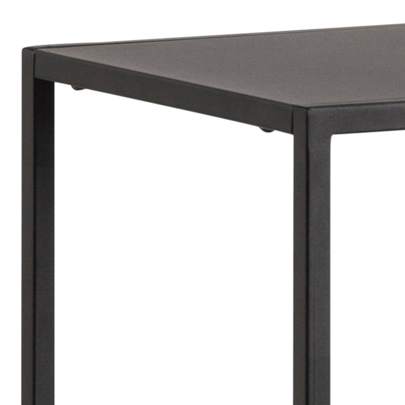 Newcastle Asymmetrical Bookcase with 3 Shelves in Matt Black – image 5
