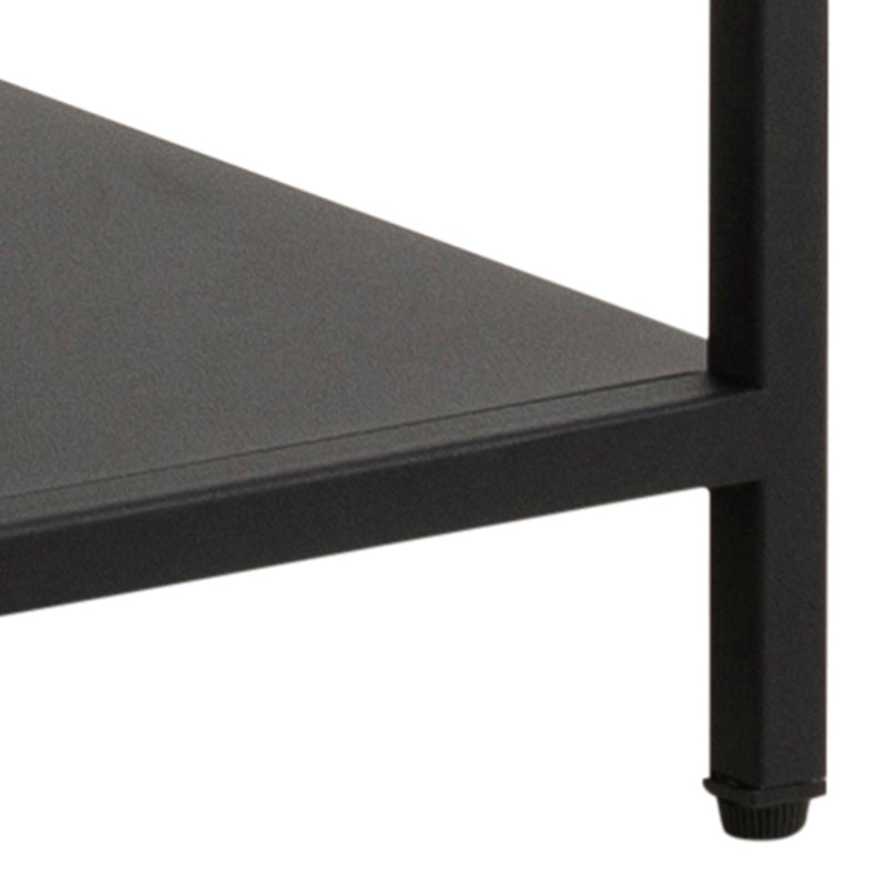 Newcastle Asymmetrical Bookcase with 3 Shelves in Matt Black – image 7