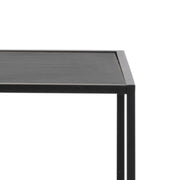 Seaford Black Metal Large Asymmetrical Bookcase with 5 Black Shelves – image 8