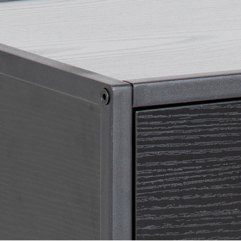 Seaford Bedside Table with 1 Drawer – Black – image 7