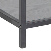 Seaford Bedside Table with 1 Drawer – Black – image 9