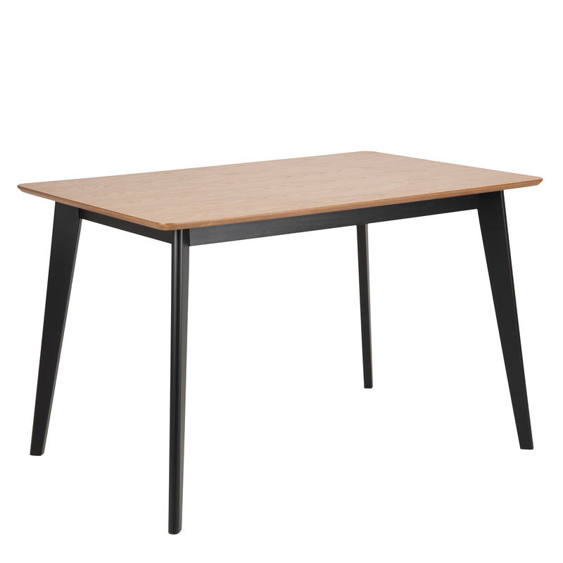Roxby Dining Table in Oak & Black Included 4 Roxby Dining Chairs in Black and Oak – image 2