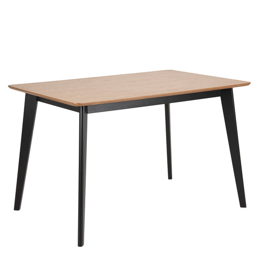 Roxby Dining Table in Oak & Black Included 4 Roxby Dining Chairs in Black and Oak – image 2