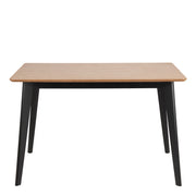 Roxby Dining Table in Oak & Black Included 4 Roxby Dining Chairs in Black and Oak – image 3