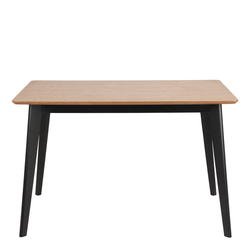 Roxby Dining Table in Oak & Black Included 4 Roxby Dining Chairs in Black and Oak – image 3