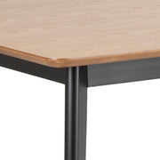 Roxby Dining Table in Oak & Black Included 4 Roxby Dining Chairs in Black and Oak – image 4