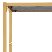 Seaford Tall Gold Metal Bookcase with 5 Black Shelves – image 5