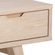 A-Line TV Unit with 2 Drawers – White Oak – image 7
