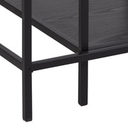 Seaford Black Metal Coffee Table Set with Glass Top – image 7