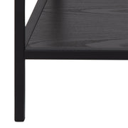 Seaford Black Metal Coffee Table Set with Glass Top – image 8