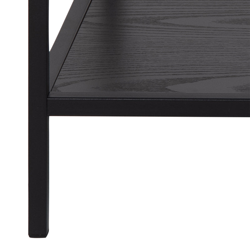Seaford Black Metal Coffee Table Set with Glass Top – image 8