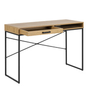 Seaford Office Desk with 1 Drawer in Oak – image 3