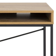 Seaford Office Desk with 1 Drawer in Oak – image 9
