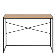 Seaford Office Desk in Black & Oak – image 2
