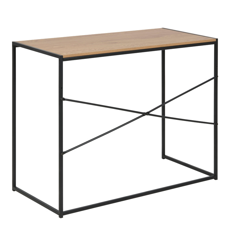 Seaford Office Desk in Black & Oak – image 3