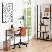 Seaford Office Desk in Black & Oak – image 4