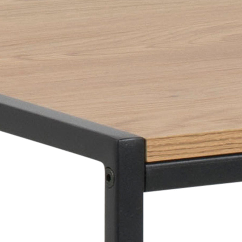 Seaford Office Desk in Black & Oak – image 5