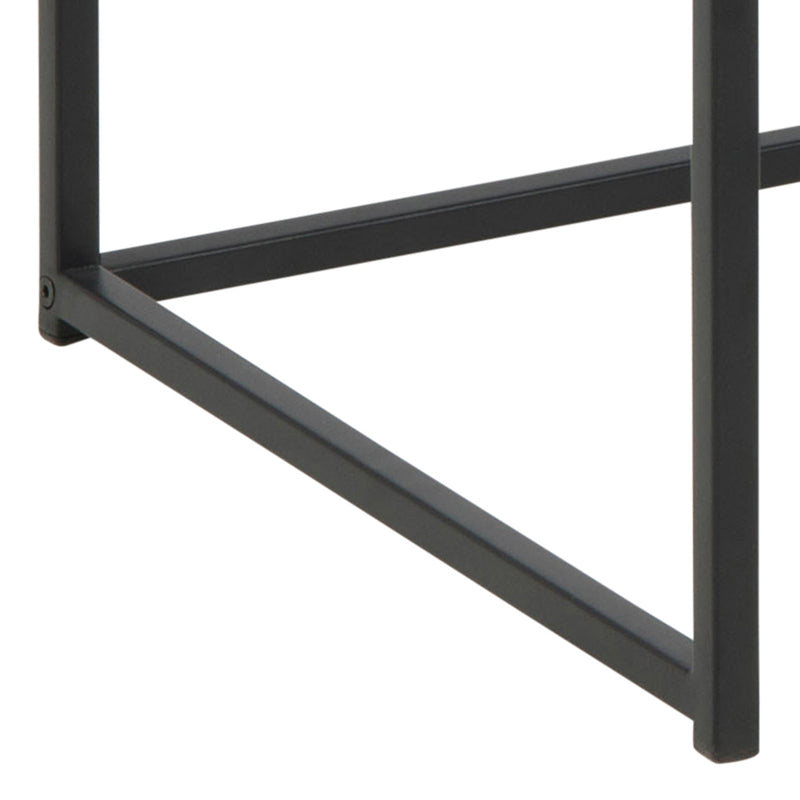 Seaford Office Desk in Black & Oak – image 7