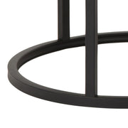 Spiro Round Coffee Table Set with Oak Top & Black Legs – image 9