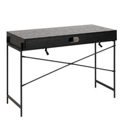 Angus Office Desk with Sliding Door – Black – image 3