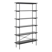 Angus Bookcase with 5 Shelves in Black – image 1