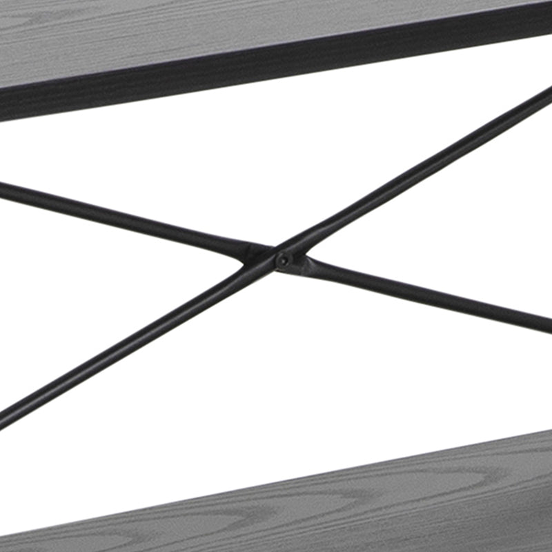 Angus Bookcase with 5 Shelves in Black – image 10