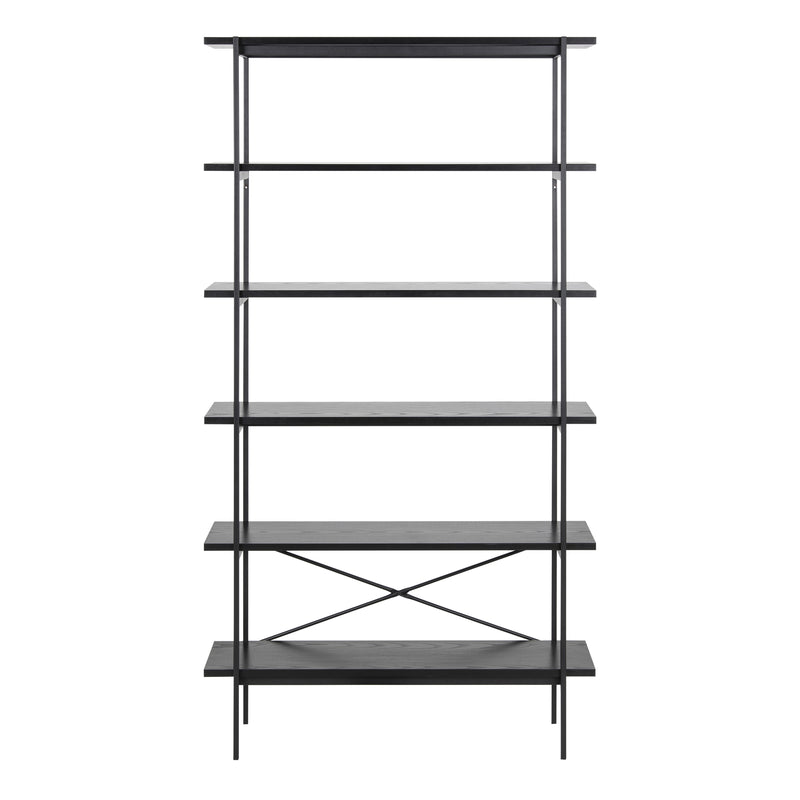 Angus Bookcase with 5 Shelves in Black – image 2
