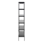 Angus Bookcase with 5 Shelves in Black – image 3