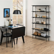 Angus Bookcase with 5 Shelves in Black – image 5