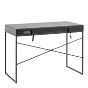 Seaford 1 Drawer Office Desk in Ash Black – image 3
