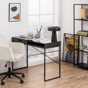 Seaford 1 Drawer Office Desk in Ash Black – image 5