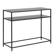 Newcastle Console Table with Open Shelf in Matt Black – image 1