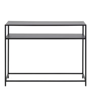 Newcastle Console Table with Open Shelf in Matt Black – image 2