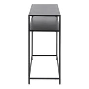 Newcastle Console Table with Open Shelf in Matt Black – image 3