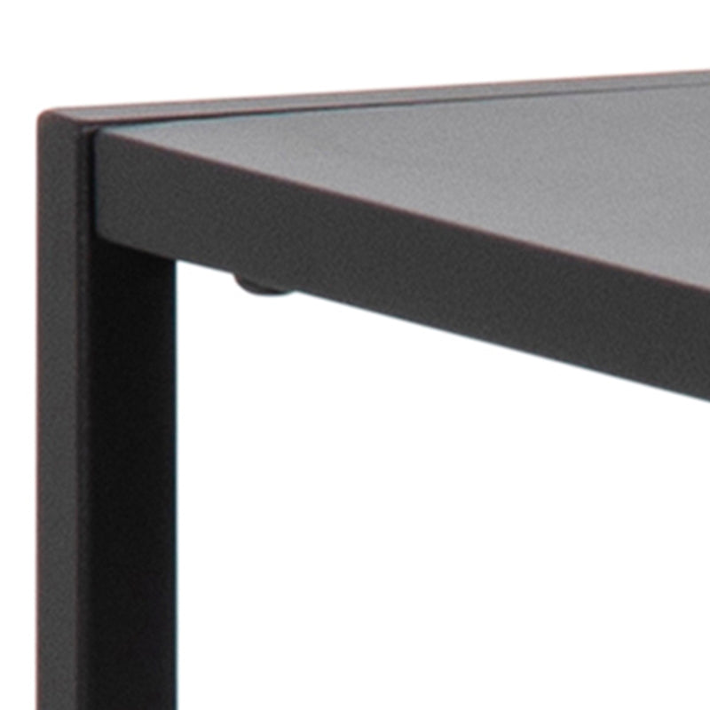 Newcastle Console Table with Open Shelf in Matt Black – image 7