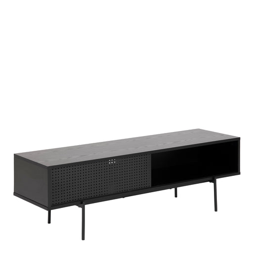 Angus TV Unit with 1 Sliding Door in Black – image 1