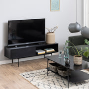 Angus TV Unit with 1 Sliding Door in Black – image 5