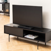 Angus TV Unit with 1 Sliding Door in Black – image 7