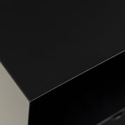 Joliet 1 Drawer Wallmounted Bedside Table and Bamboo – Matt Black – image 10